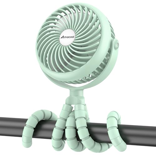 AMACOOL Baby Stroller Fan Rechargeable