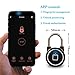 Micalock Biometric Smart Padlock Fingerprint Bluetooth Keyless Unlock IP65 Waterproof New Generation (Black)