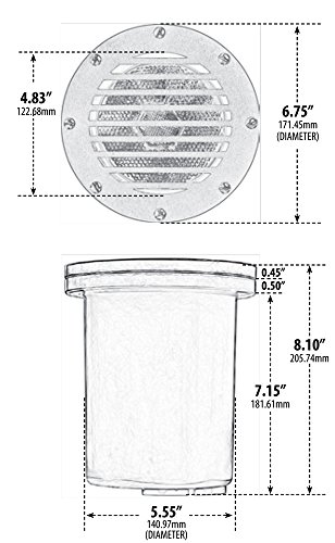 1 Light In-Ground Well Light with Grill Bulb Type: 150W MAX PAR38