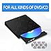 Auitee External CD DVD Drive,USB 3.0 Type C Dual Port Slim Portable External CD DVD Rewriter Burner Writer, High Speed Data Transfer External USB Optical Drives for Laptop/MacBook/Desktop
