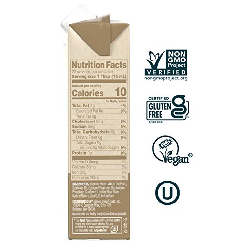 nutpods Oat Original, (12Pack), Unsweetened DairyFree Creamer, Nut