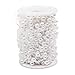 ABUFF Pearl Beads Chain 98 Feet, Artificial Pearls String for Decorating Christmas Tree, Garland Flowers, Wedding Party Decoration, Bridal Bouquet, 3-8mm, White