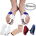 Bunion Corrector Bunion Relief Protector Sleeves Kit, Big Toe Corrector Straightener Separator Treat Pain in Hallux Valgus, Big Toe Joint, Hammer Toe, Splint Aid Surgery Treatment (Blue White Splints)