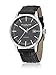 Stuhrling Original Men's 555A.02 Analog Classic Ascot II Swiss Quartz Movement Black Leather Strap Watch with Interchangeable Brown Leather Strap