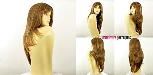 WIG UNIVERS Donna 6bt27b Long, Smooth, Highlighted Woman's Wig In Light Copper Blonde And Chestnut
