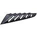 Side Window Louvers Fit for Ford Mustang 2015 2016 2017 2018 2019 2020 2021 2022 2023 Windshield Sun Shade Cover Matte Black - Pair
