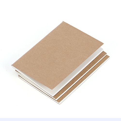 Wanderings Traveler's Pocket Notebook Refill Inserts - Blank Paper - Set of 3 | Passport Journal Size | 5 x 3.5 Inches (12.5 x 9 cm) B7 - Thumbnail 4