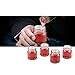 Barbuzzo Mason Jar Shot Glasses, 4-Pack