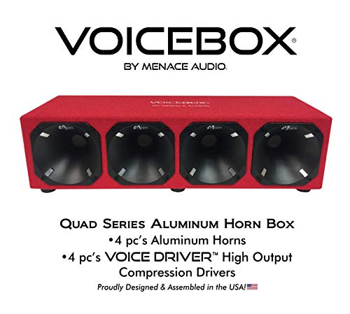 Menace Audio (MA-HB444RD-BK-01XL) - 4 Horn Enclosure - VOICEBOX