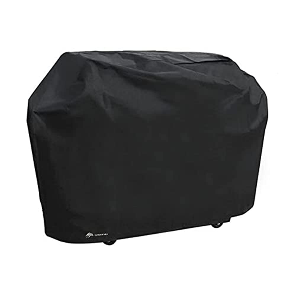 Garden Mile Gas BBQ Cover L132 x W66 x H109cm Large Black Waterproof Heavy Duty, Windproof, Rip Proof & Anti-UV Grill Cover Barbeque Covers Outdoor Patio Furniture Covers