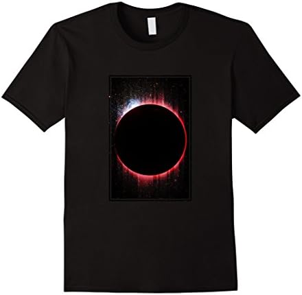 Men's Total Solar Eclipse Star Scene T-shirt XL Black