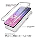SURITCH Case [Built-in Screen Protector] Rose Gold Marble Shockproof Rugged Cover for Samsung Galaxy S10e 5.8 Inch (Gold Marble)