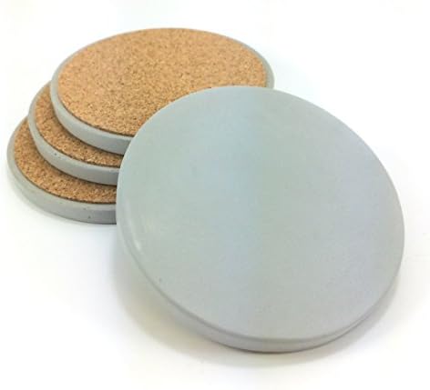 Concrete Coasters (set of 4) Portland Gray. FREE SHIPPING! Ready To Ship!