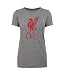 Official Liverpool FC Womens Grey Liverbird T Shirt