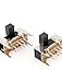 Uxcell a15062200ux0749 3 Position 2P3T 8 Pin PCB Panel Mini Micro Right Angle Slide Switch, 10 Piece