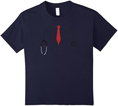 Kids Scrubs Costume Nurse Doctor Pharmacist Halloween Shirt 12 Navy