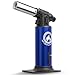 Kitchen {Culinary} Torch | Cooking Torch For Creme Brulee | Butane Blow Torch For Home & Pro Chefs | Safety Lock & Adjustable Flame (Blue)