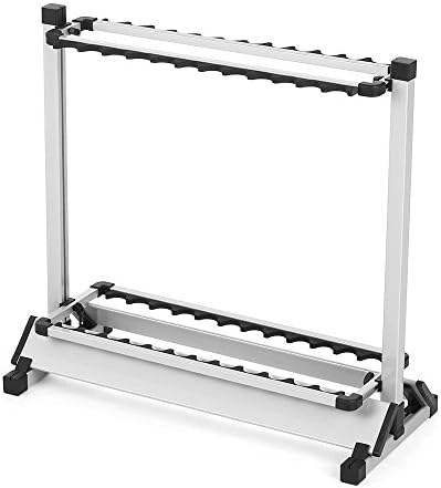 wuwei 12/24 Rod Rack Fishing Rod Holder Lightweight Aluminum Alloy Fishing Rod Fishing Pole Stand Shelf Mount Fishing Tackle Holder #2 one Size