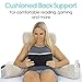 Xtra-Comfort Reading Pillow - Memory Foam Cushion - Neck Roll, Back Lumbar, Arm Support Bed Backrest For Tv, Sit Up Gaming, Pregnancy, Kids - Firm Couch Lounge Wedge includes Armrest Pockets and Cover
