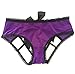 Cheeky Cut Cage-Back Hipster Panty Lingerie Women Underwear One Size (Purple)