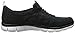 Skechers Sport Women's Gratis Sleek & Chic Fashion Sneaker, Black/White Knit, 8 M US