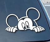 Peeking Mouse Cartoon Character Car Truck Vinyl Decal 6