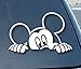 Peeking Mouse Cartoon Character Car Truck Vinyl Decal 6