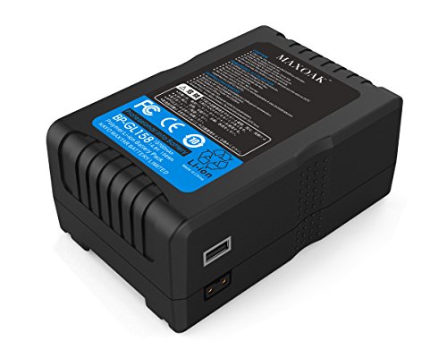 V mount battery for video camera camcorder (tsa approved for airl…