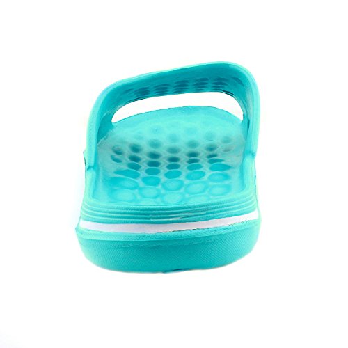 Vertico Slide-On Women's Shower and Poolside Sandal (6/7, Turquoise) - Thumbnail 2