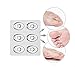 6Sheets(36PCS) Clear Gel Oval Foot Corn Rings Gel Cushions Pads Caps Remover Shoes Stick Foot Protector Self Adhesive Back Heel Sticker