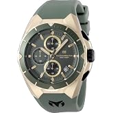 TechnoMarine Ocean Men 41.30mm Stainless Steel Gold Olive Green dial VD57 Quartz