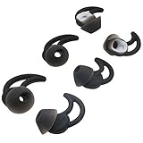 Rayker Replacement Ear tips for Bose QuietControl 30 Wireless Headphones QC 30 SoundSport, Noise Isolation Silicone Tips, Perfect Fit in Ear Canal, S/M/L Size Included, 3 Pairs, QC30 Eartips (Black)