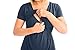 Kindred Bravely The Angelina Ultra Soft Maternity & Nursing Nightgown Dress (Navy Blue, Medium)