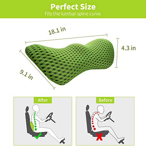 kasney Lumbar Support Pillow Ergonomic Memory Foam Lumbar Pillow