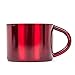 Farnsworth & Lloyd Red Stainless Steel Double Wall Espresso Cups, Small, Set of 4