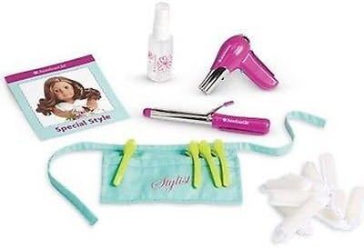 american girl salon stylist set