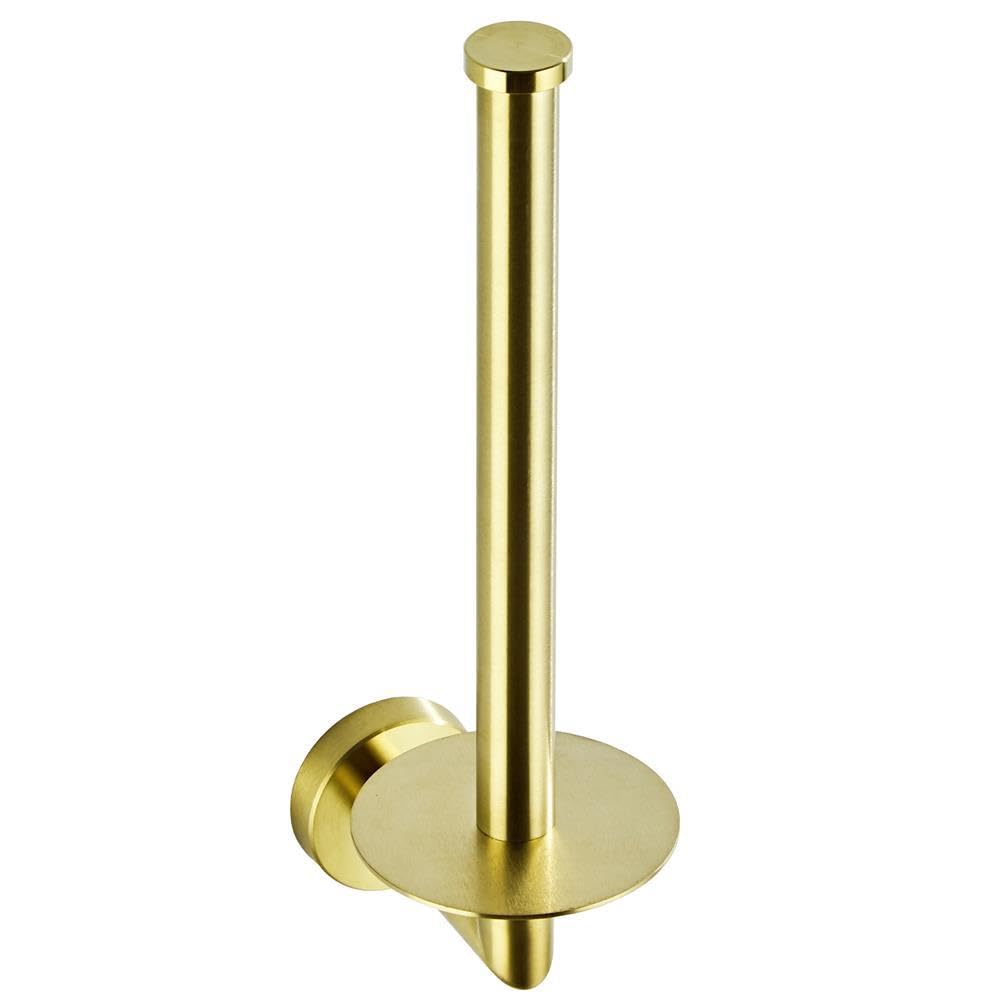 Brushed Gold Toilet Paper Holder - Rustproof Stainless Steel Tissue Paper Dispenser for Bathroom, Kitchen, Office (Gold)