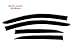 Airsleek Window Visor for Toyota Corolla 2013-2019 Rain Deflectors Guards Sun Side Vent rain Guard Sedan Outside Tape-On Mount Platinum 4-Pcs