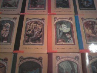 Series of Unfortunate Events Set books #1-9 (The Bad Beginning, The Reptile Room, The Wide Window, The Miserable Mill, The Austere Academy, The Ersatz Elevator, The Vile Village, The Hostile Hospital, The Carnivorous Carnival)