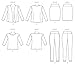 McCall's Patterns M7331 Misses' Jacket, T-Shirt, Pencil Skirt and Leggings, Size E5 (14-16-18-20-22)