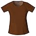 Cherokee Women's Round Neck Top, Chocolate, XXX-Large
