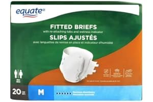 Unisex Maximum Absorbency Fitted Briefs, Medium, 20 Count – Adult Protective Underwear (Pack of 1)..