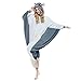 NEWCOSPLAY Unisex Adult Grey Flying Squirrel Pajamas Plush One Piece Costume Family Cosplay Onesie Homewear(Medium, Grey Flying Squirrel)