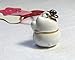 Fengshui Lucky White Maneki Neko Cat Bell 5/8