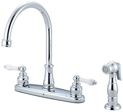 Pioneer 2br111 Two Handle Kitchen Faucet Pvd Polished Chrome