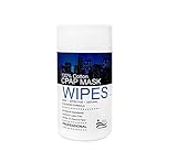 All Natural CPAP Mask Wipes - Eco-friendly, Biodegradable, Alcohol & Latex Free. Made with 100% Cotton and Plant Extracts. 62 ct