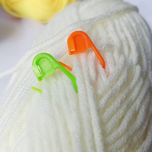 200 Knitting Needle Markers and 9 Sewing Needles with Storage Box, High