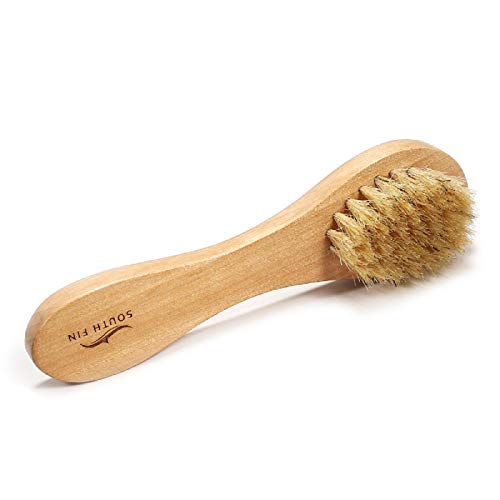 Putars Facial Brush Waterproof Facial Cleansing Brush for Gentle Exfoliation and Deep Scrubbing New Natural Bristle Dry Skin Exfoliation Brush Massager Face Brush Body Brush Face Brush