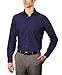Arrow Men's Dress Shirt Poplin Fitted Spread Collar, Evening Blue, 17-17.5