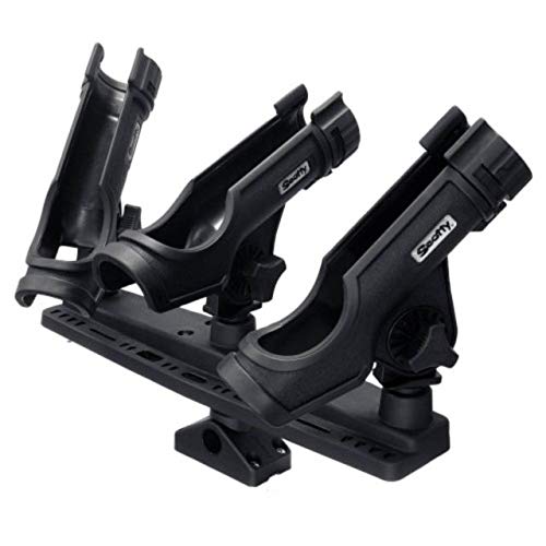 Scotty Triple Rod Holder W/ 3rod Holders Post Bracket Mount 